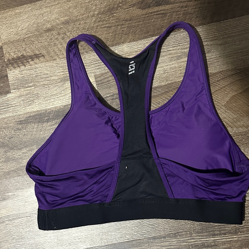 Purple Racerback Sports Bra - Picture 2 of 3